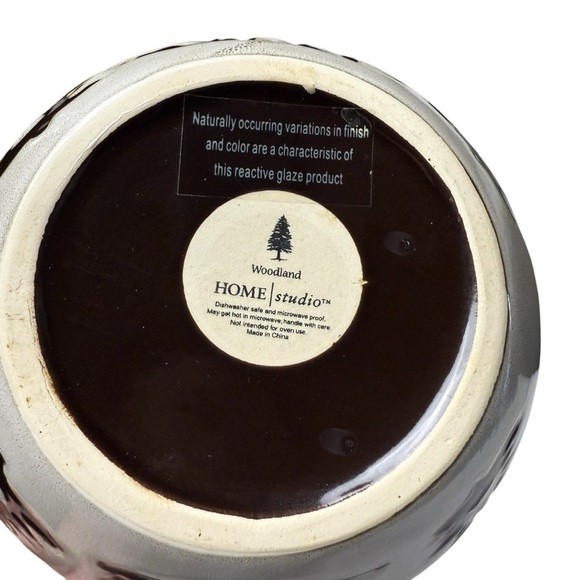 Home Studio Woodland Pottery Stoneware Basket with Handle Discontinued Cabincore - Picture 6 of 10